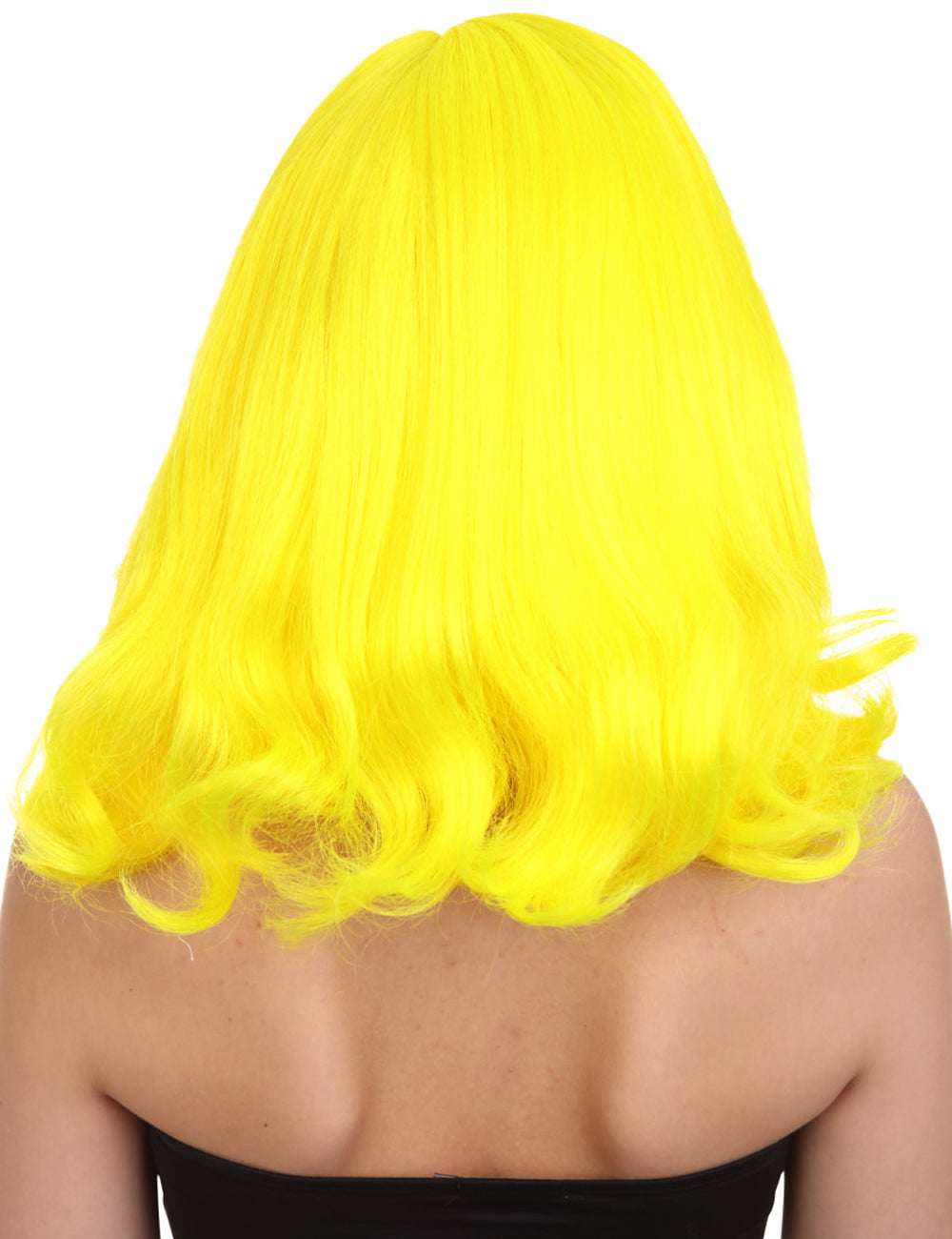 Wigs2you ハロウィン パーティー プレミアム レディース H-1299 着けやすい 快適なフィット感 ネオンイエロー ページボーイ ウィッグ