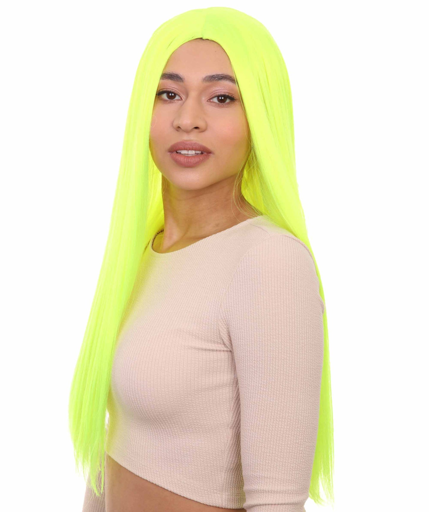 Wigs2you ハロウィンパーティープレミアム H-887 悪の花嫁 II 女性ウィッグ ネオングリーン色