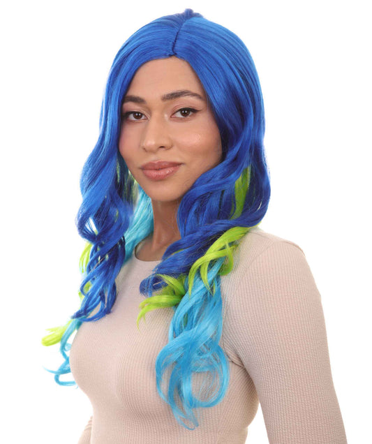 Wigs2youハロウィンパーティープレミアムレディースH-1974 美しい見た目のツートーンロングウェービーウィッグ