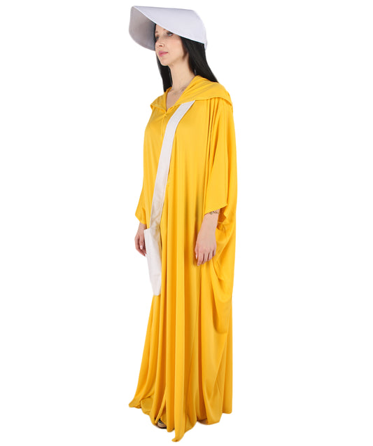 女性用 JCP-068_1 オレンジ ローブ ハンドメイド コスプレ衣装とバッグ ボンネット付き