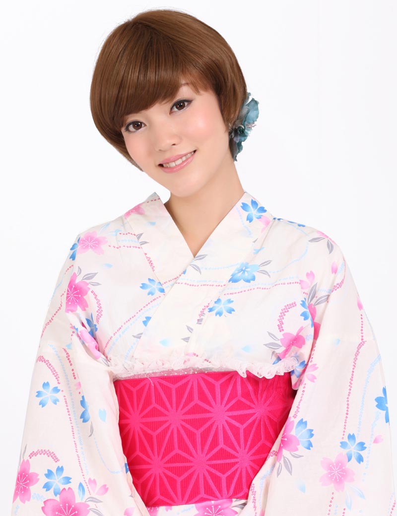 "耐熱商品☆毛流れがとても綺麗な上品ショートヘア!女性らしさを引き立ててくれるスタイルです♪ ウィッグネット付き♪ W-588 "