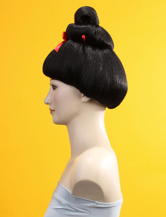 ハロウィンパーティープレミアムレディース H-116 ハローブラックウィッグ ファンシーキャラクターファッションウィッグ