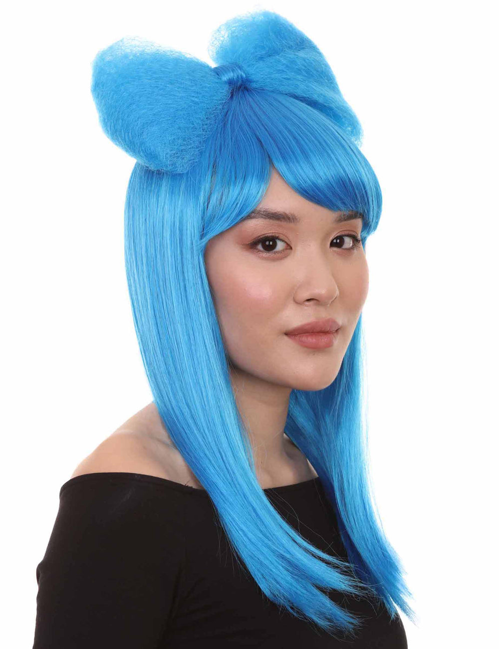Wigs2you ハロウィンパーティープレミアムレディース H-1614 着用が簡単 とても快適 ブルー ロング バタフライウィッグ