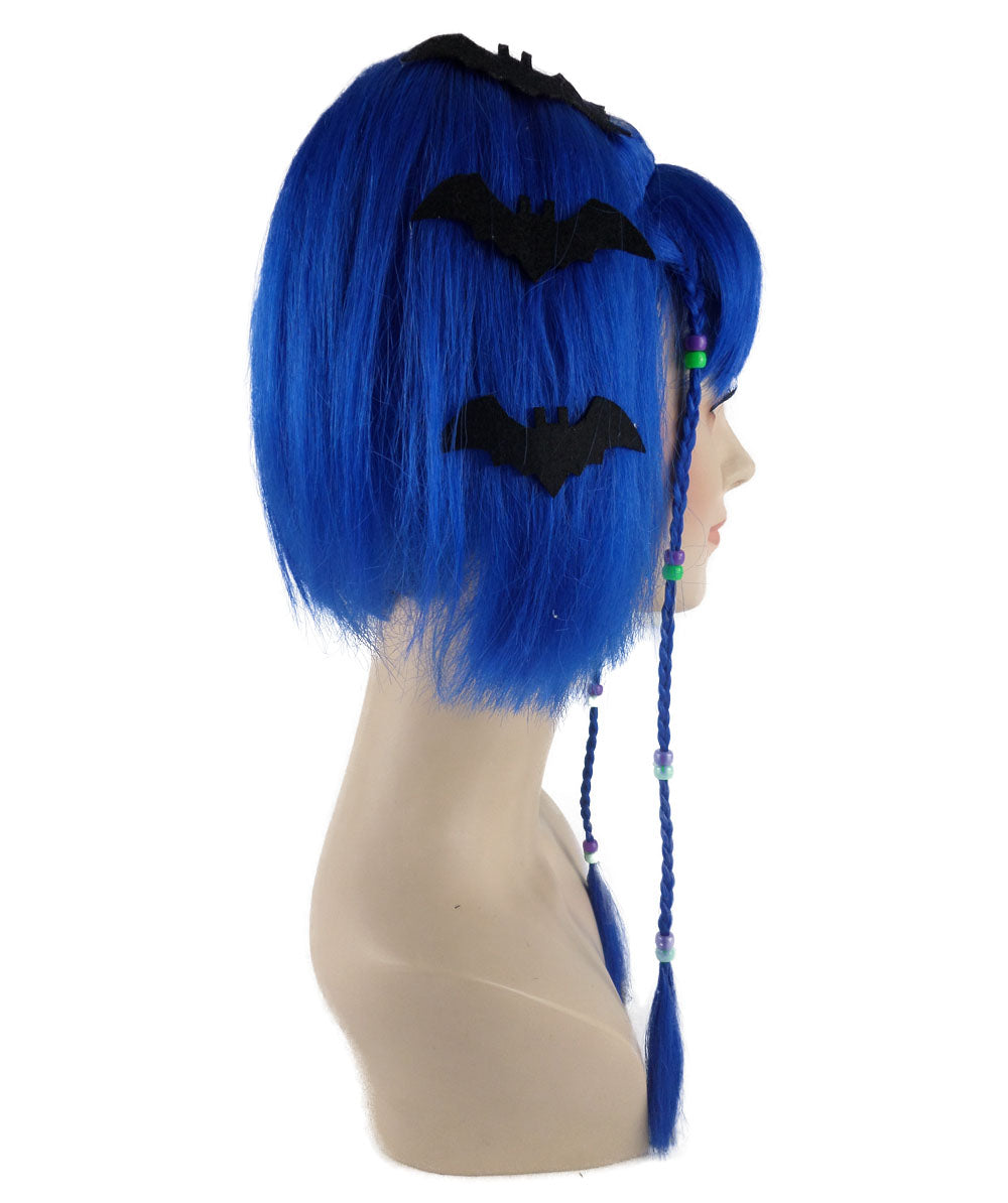 Wigs2you ハロウィンパーティープレミアム レディース H-705 バットエンジェルウィッグ ダークブルー色