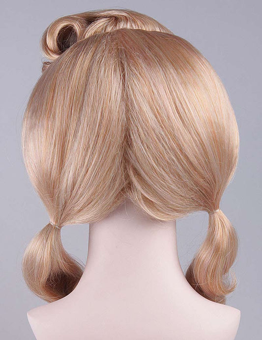 歌手婦人用ブロンド・ポニーテールかつら|ポップ・スター・ロックかつら|割増空気を通すCaplessなキャップH-384