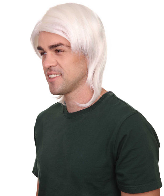 東京スタイル ホワイト ウィッグ H-2326 コレクション アジアン コスプレ ハロウィン ウィッグ プレミアム 通気性のあるキャプレスキャップ