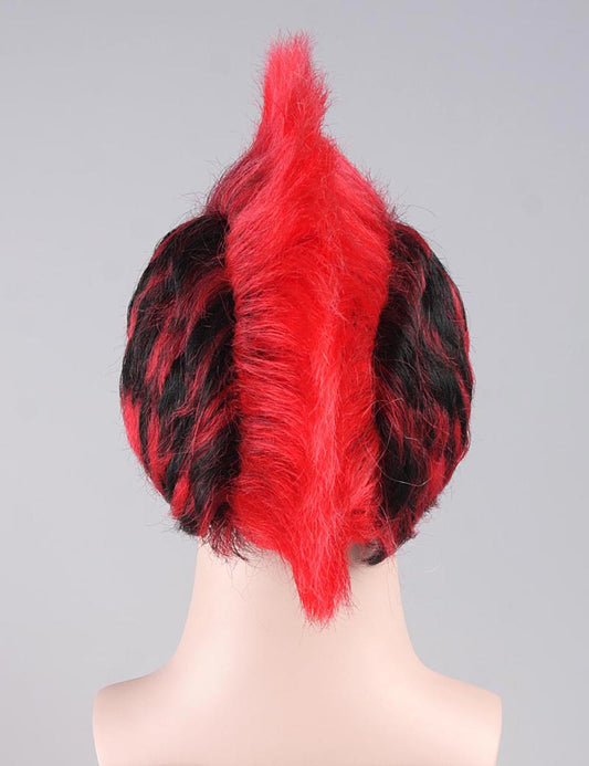 赤いパンク・モホーク語かつら|コスプレ・ハロウィンH-321