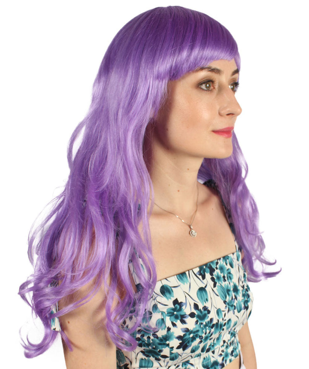 Wigs2you ハロウィン パーティー プレミアム H-821 バットマン 女性ジョーカー ウィッグ ライラック色