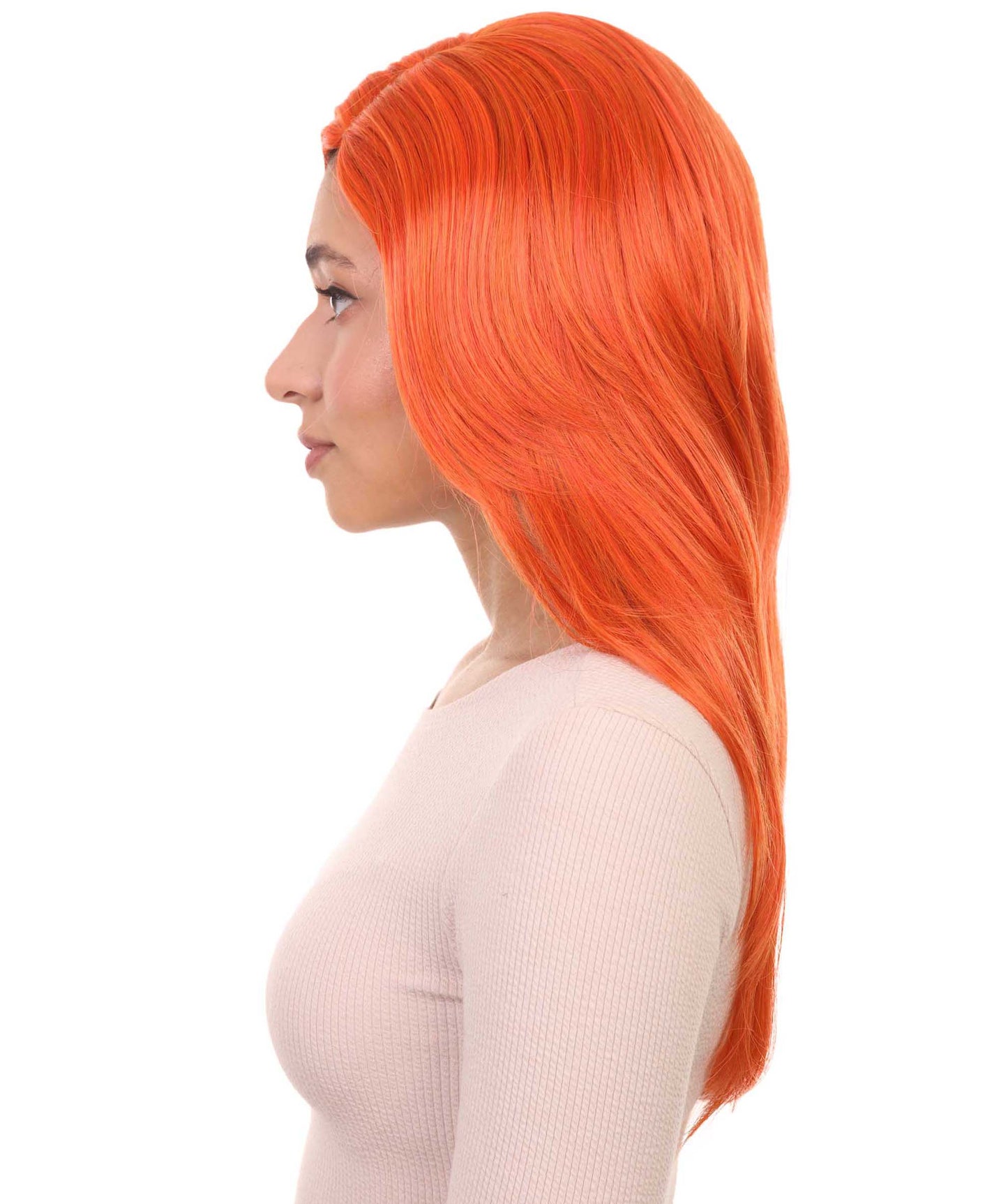 Wigs2you ハロウィンパーティー プレミアム レディース H-931 3レイヤーのパーティーガールウィッグ オレンジ色
