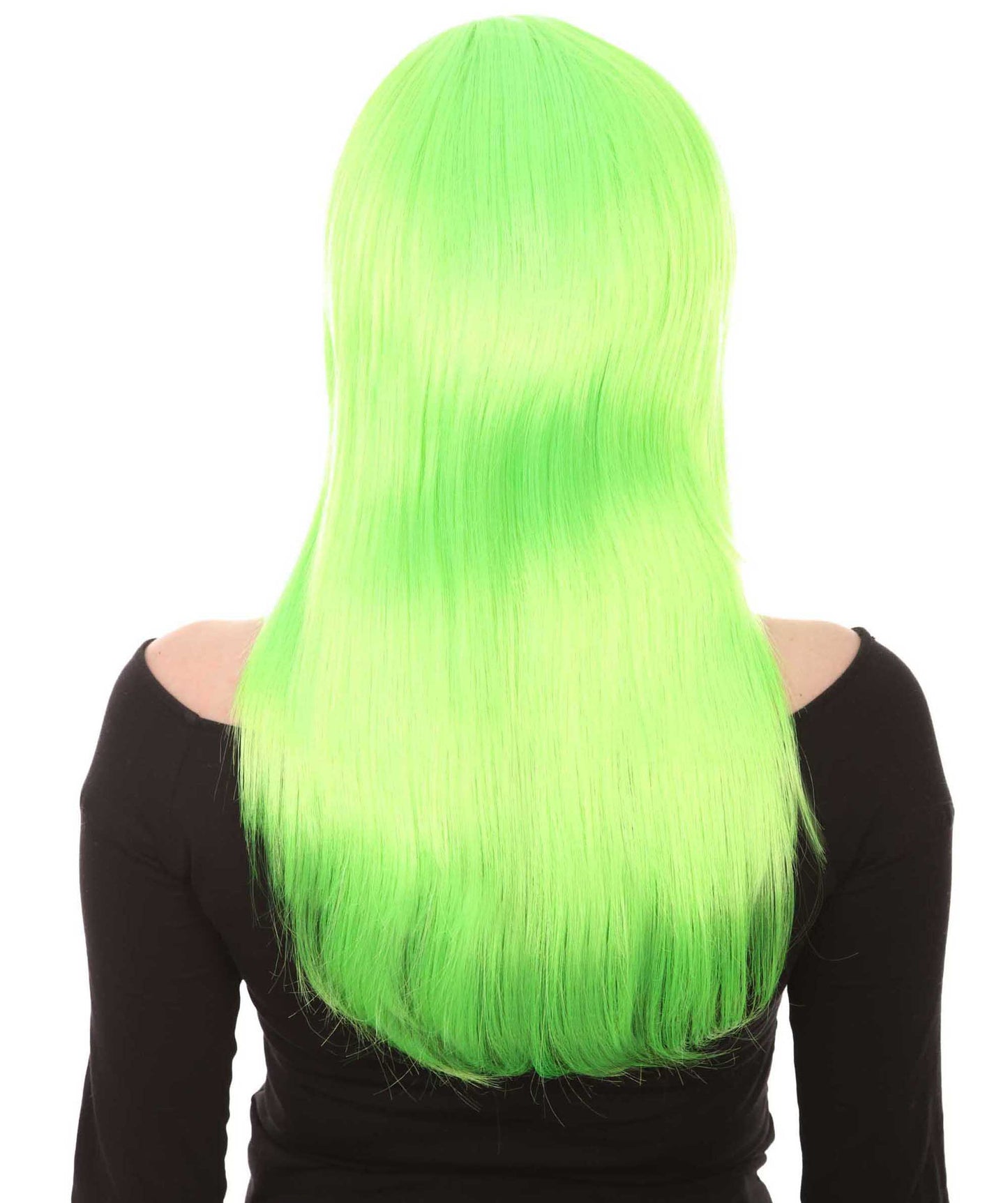 Wigs2you ハロウィンパーティープレミアム H-966 3レイヤーのパーティーガールウィッグ ネオングリーン色