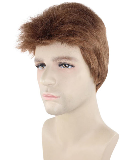 男性 ファンシー ブラウン ウィッグ H-2304 コレクション プレミアム 通気性のあるキャプレスキャップ