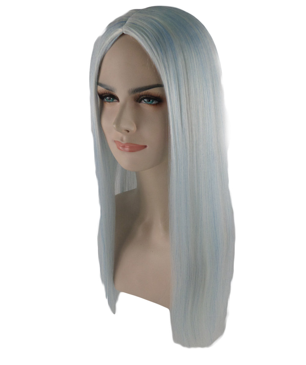 Wigs2you ハロウィンパーティープレミアム H-880 悪の花嫁 II 女性ウィッグ スカイブルー色