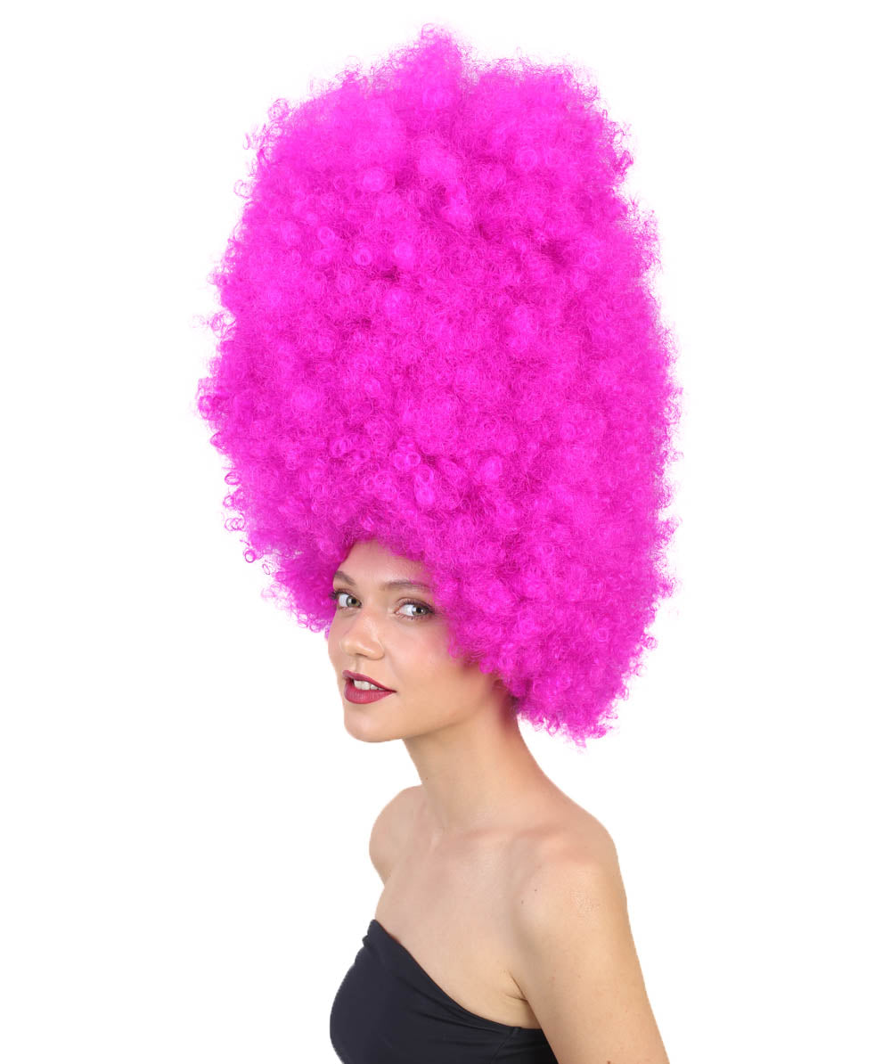 Wigs2youハロウィンパーティープレミアムレディースH-2009 着けやすい 非常に快適 スーパーサイズジャンボネオンフューシャアフロウィッグ