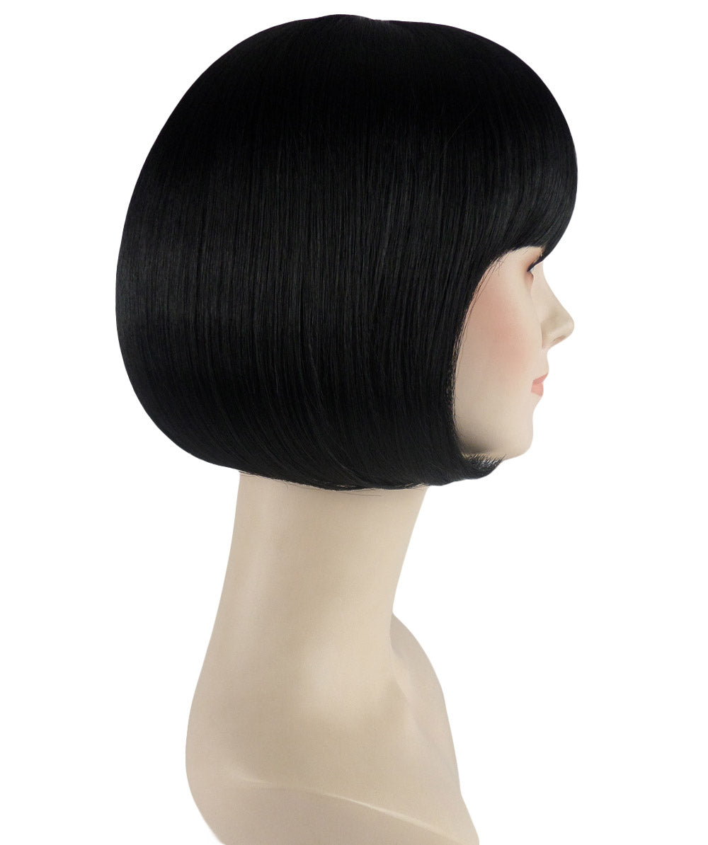 Wigs2you ハロウィン パーティー プレミアム レディース H-685 ショート ブラック ボブ ウィッグ