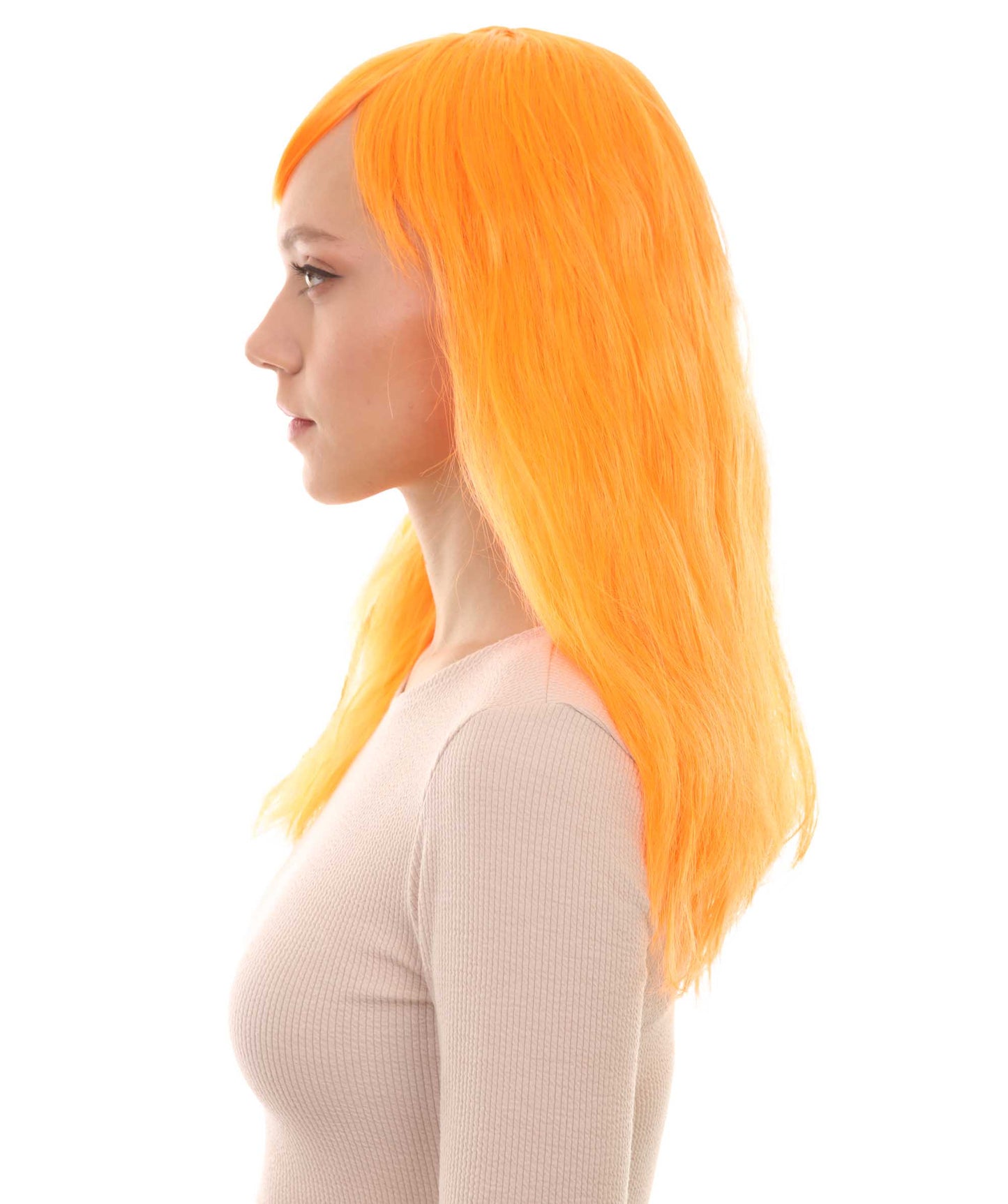 Wigs2you ハロウィンパーティープレミアムレディース H-1757 華やかに見えるグラマラマ オレンジウィッグ