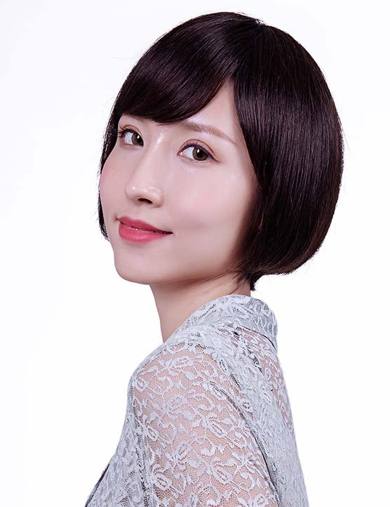 30歳〜40歳 若者の短い HT-022 100% ヒューマンヘア ナチュラルエレガンス ハンドタイド ヒューマンヘア束
