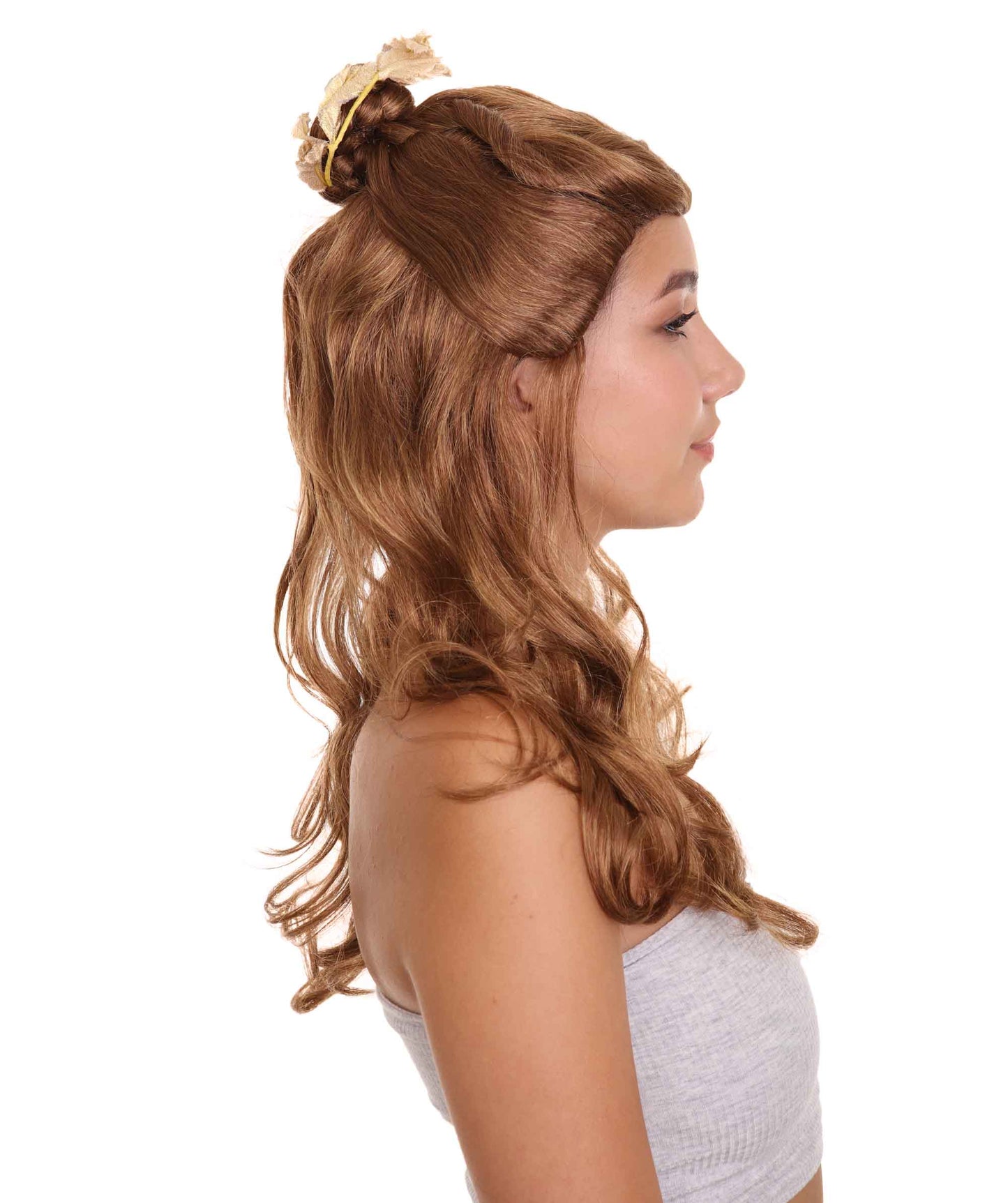 Wigs2you ハロウィンパーティープレミアムレディース H-1829 華やかに見えるコスプレウィッグ 美女と野獣 ベル プレステージIII