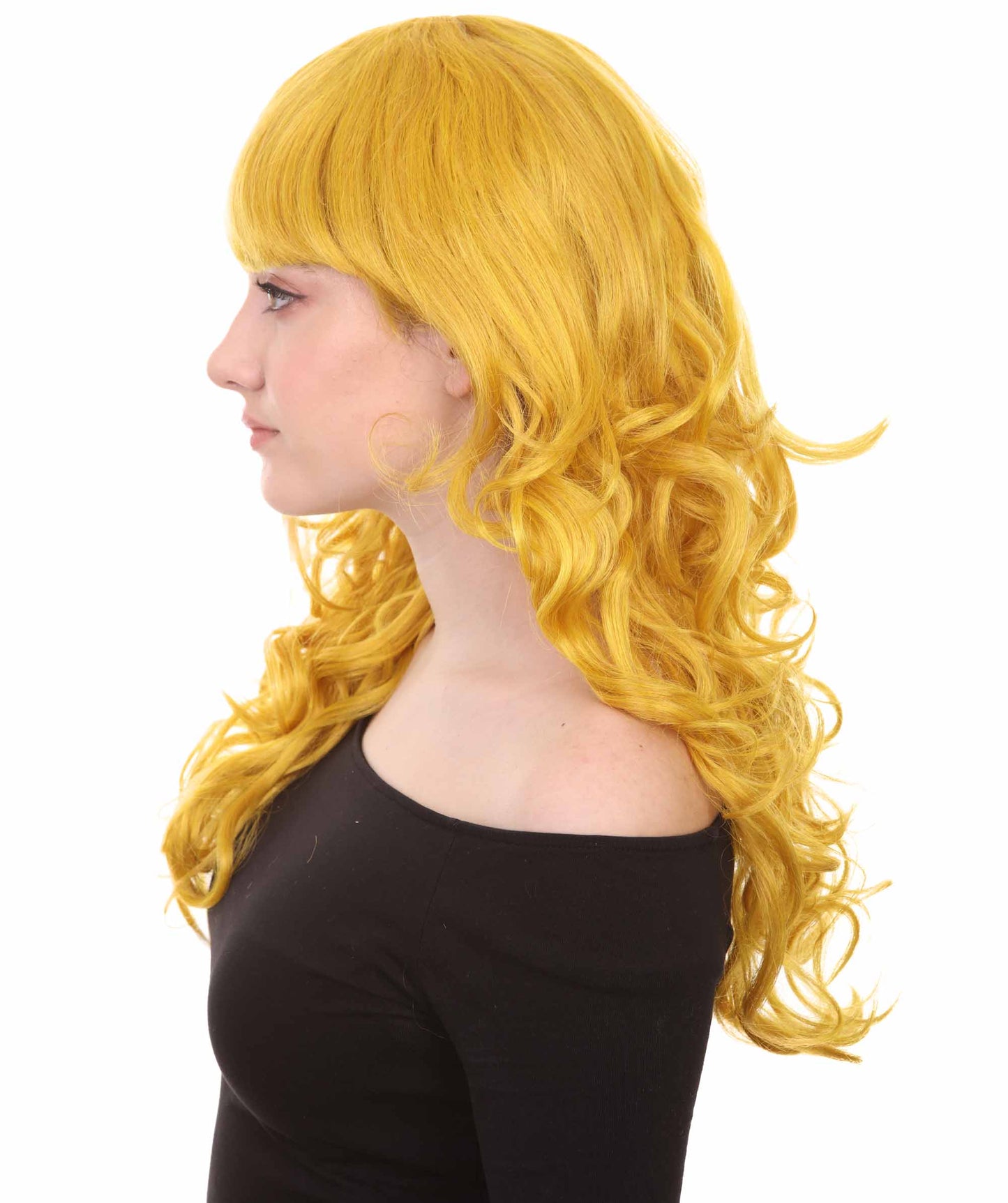 Wigs2you ハロウィンパーティープレミアム H-839 バットマン 女性ジョーカーウィッグ ゴールドカラー
