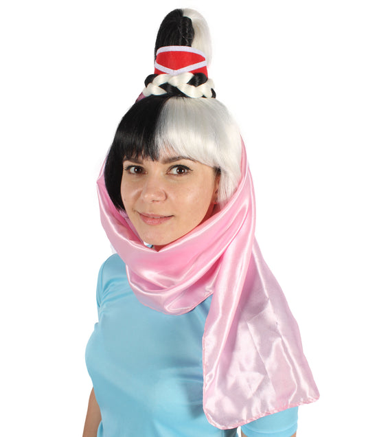 アメリカのシットコム ブロンド ジーニー レディース 60 年代ウィッグ 合成ソフトファイバーヘア、次のハロウィンやクリスマスパーティーに最適 複数のカラーオプション