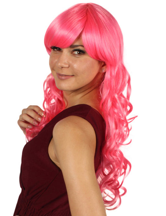 Wigs2you ハロウィン パーティー プレミアム レディース H-689 ピンク カール ウィッグ