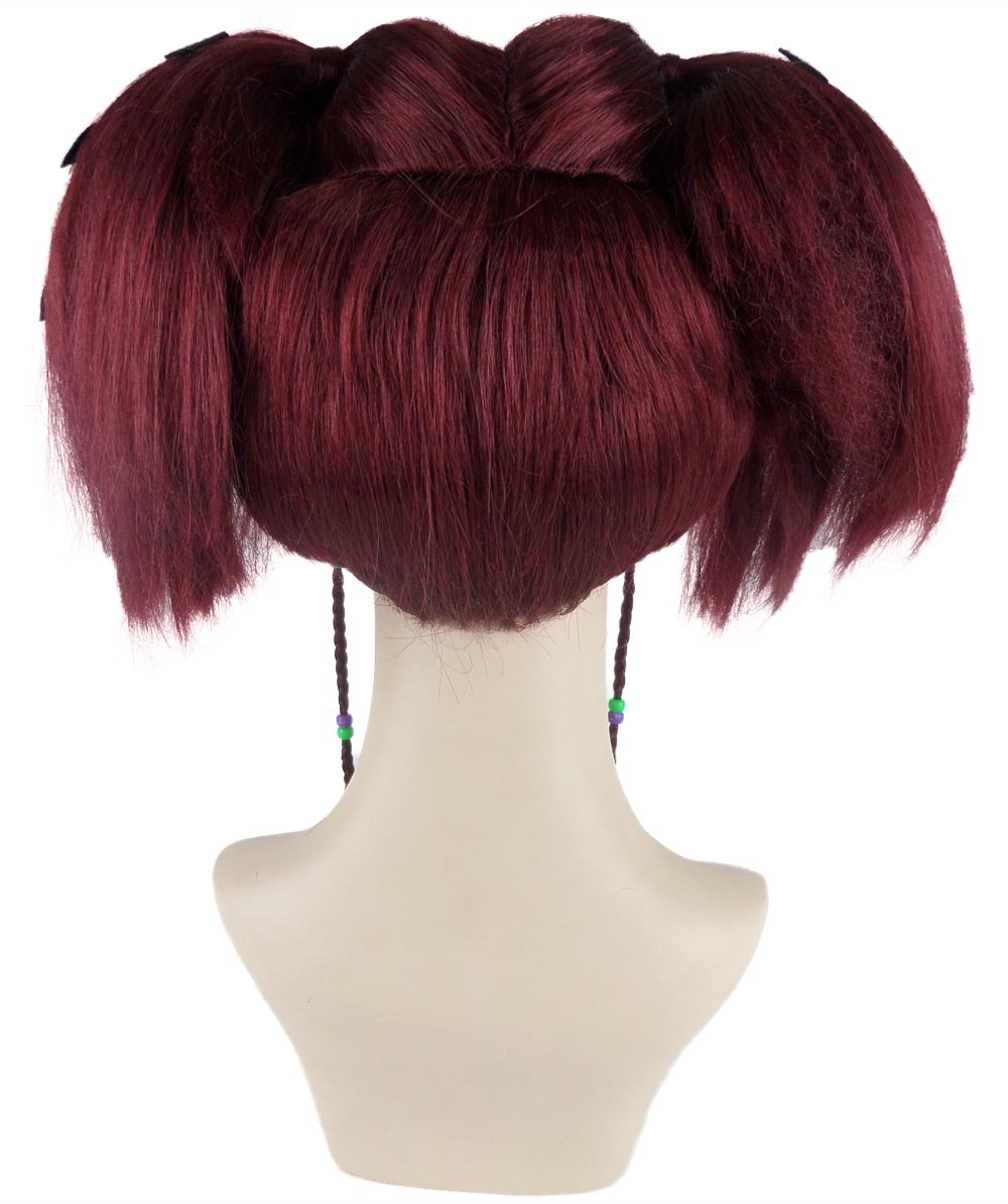 Wigs2you ハロウィンパーティープレミアム レディース H-692 バットエンジェルウィッグ バーガンディカラー