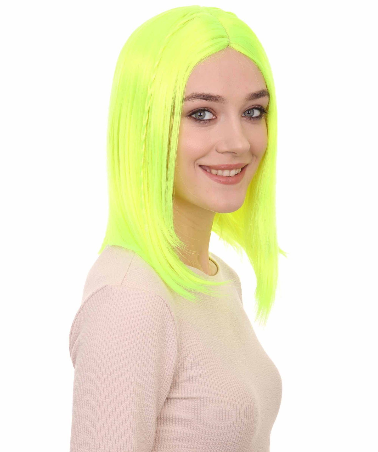 Wigs2you ハロウィンパーティープレミアム レディース H-926 スワンプクイーンウィッグ ネオングリーン色