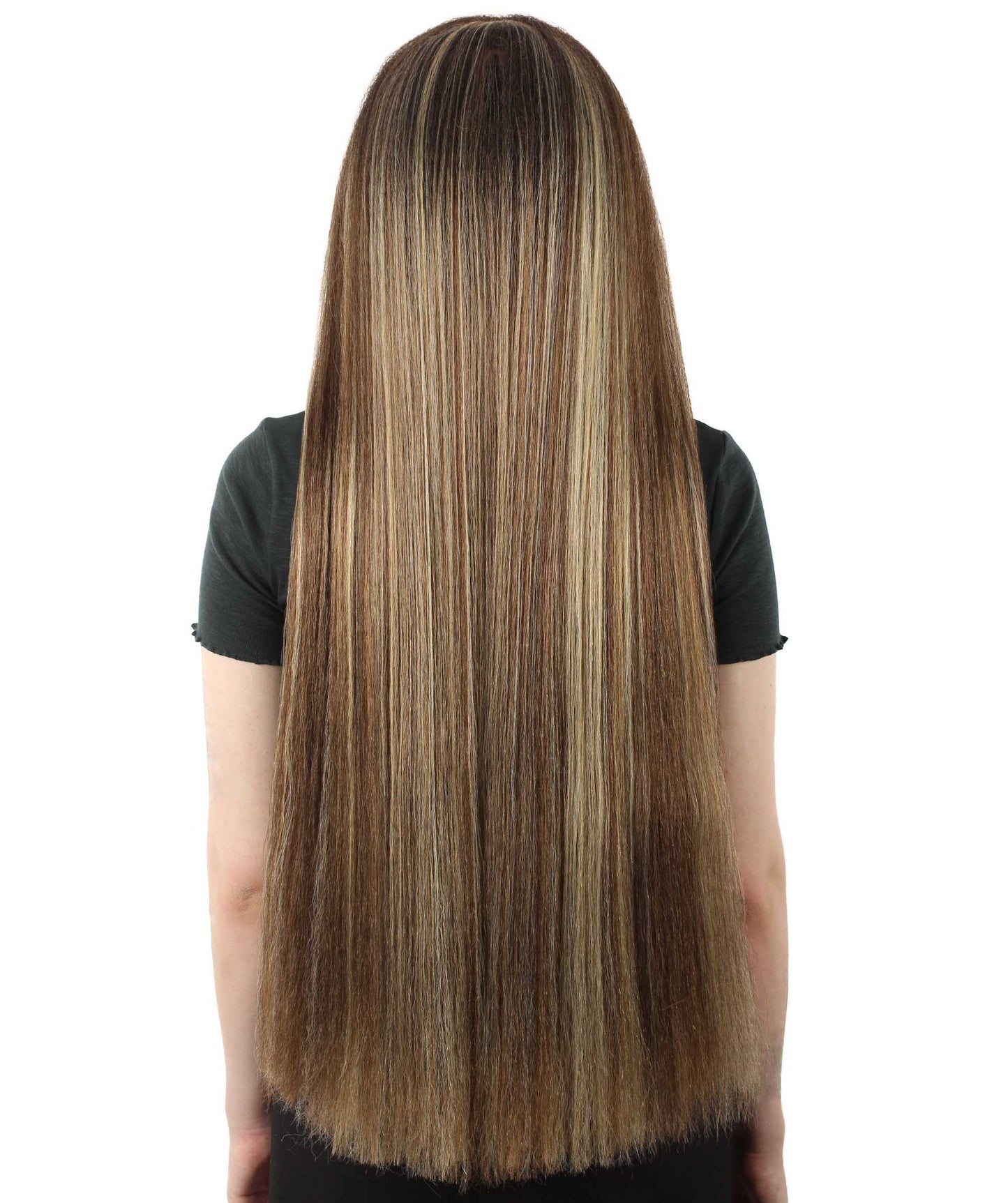 女性 36インチ 超長いウィッグ ミックスブロンド H-5379_21 バングなし コスプレ衣装の髪ウィッグ