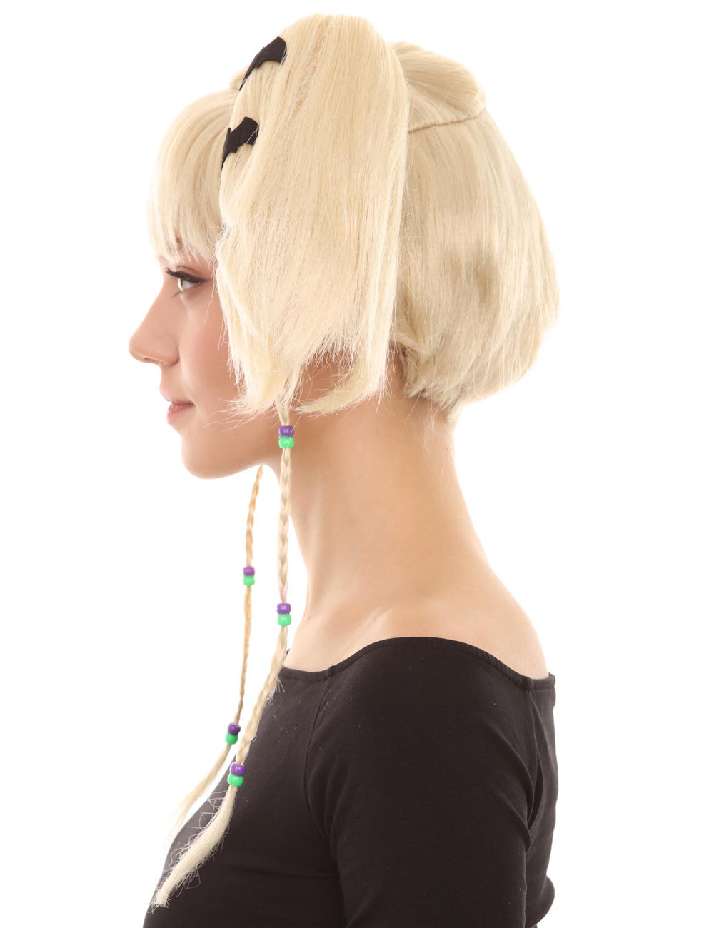 Wigs2you ハロウィンパーティー プレミアム レディース H-723 バットエンジェルウィッグ ブロンドカラー