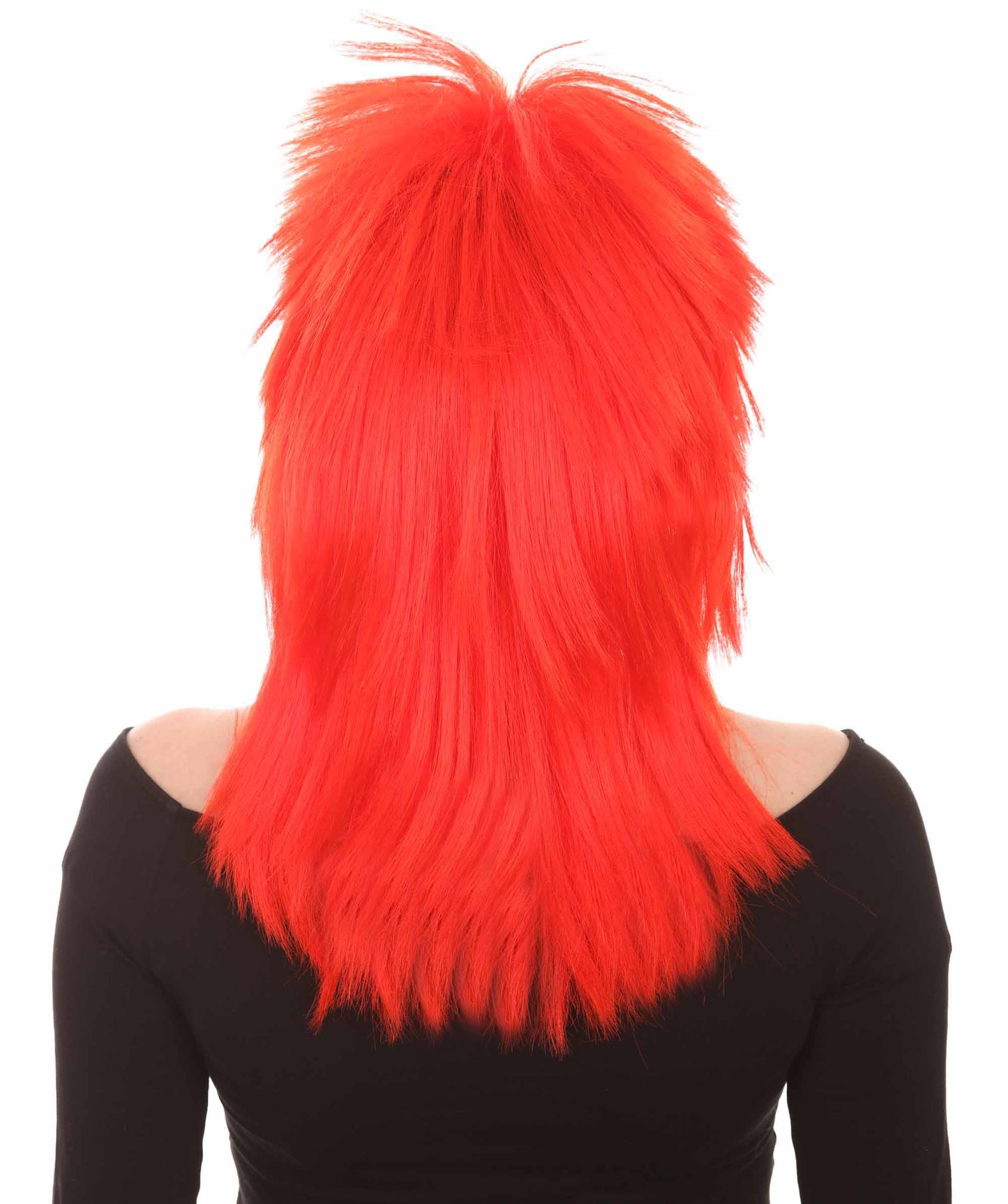 Wigs2you ハロウィン パーティー プレミアム H-1305 簡単に着用でき 快適なフィット感 80 年代女性レッド ロッカー スタイルウィッグ