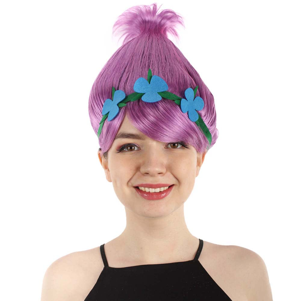 Wigs2you ハロウィン パーティー プレミアム レディース H-1448 着けやすい 快適なフィット感 コスプレウィッグ ポピートロールズ スタイル ピンクカラーウィッグ