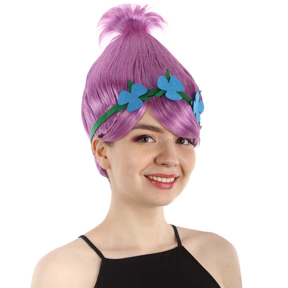Wigs2you ハロウィン パーティー プレミアム レディース H-1448 着けやすい 快適なフィット感 コスプレウィッグ ポピートロールズ スタイル ピンクカラーウィッグ