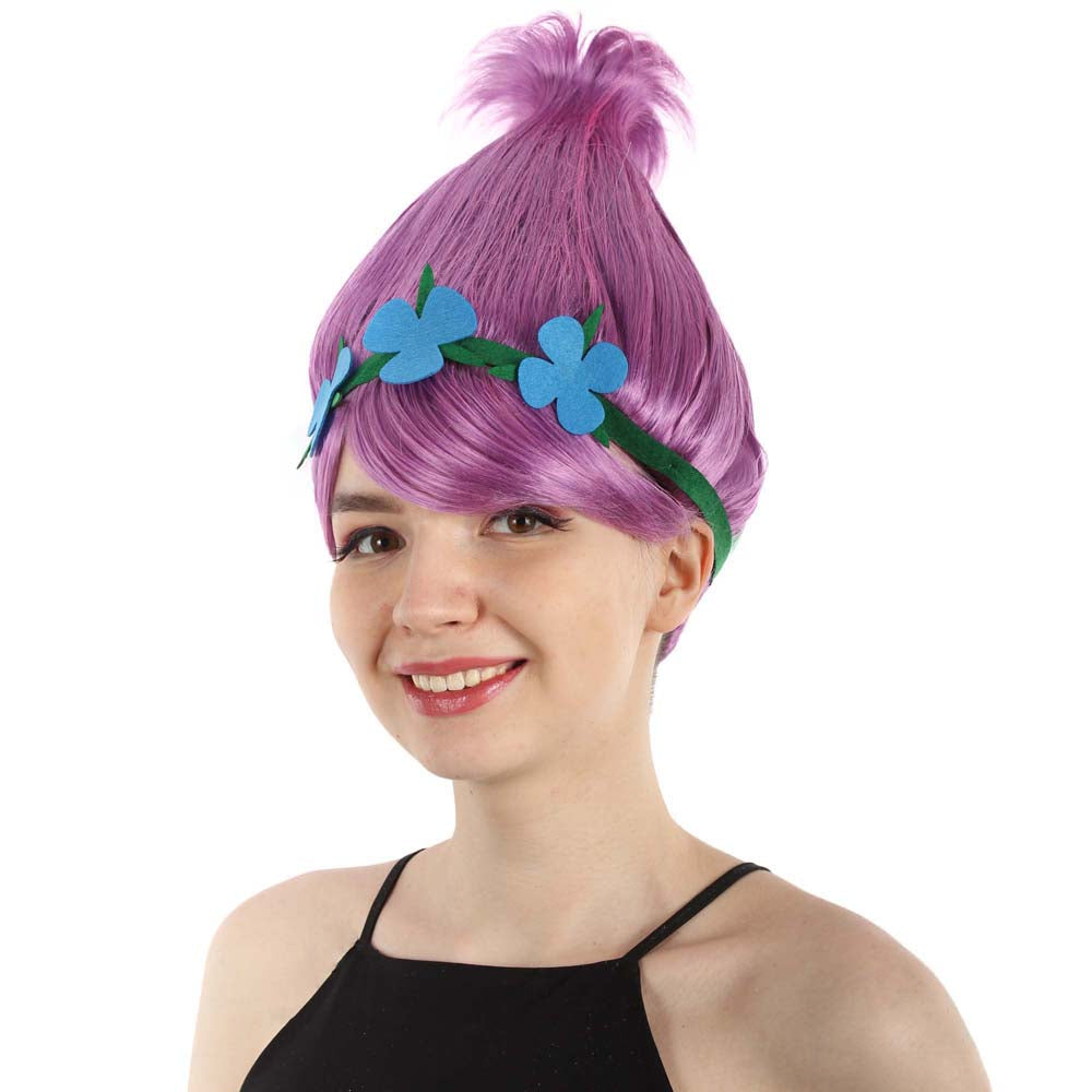 Wigs2you ハロウィン パーティー プレミアム レディース H-1448 着けやすい 快適なフィット感 コスプレウィッグ ポピートロールズ スタイル ピンクカラーウィッグ