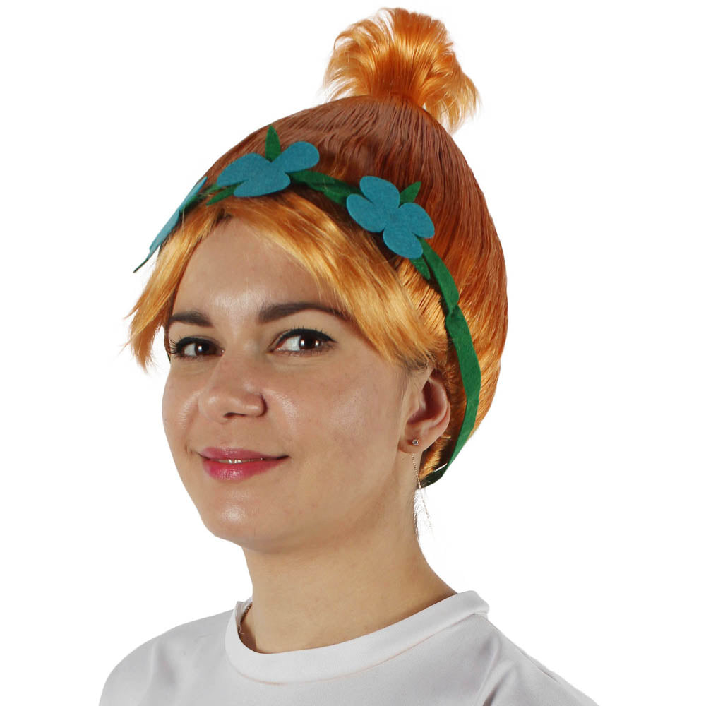 Wigs2you ハロウィン パーティー プレミアム レディース H-1448 着けやすい 快適なフィット感 コスプレウィッグ ポピートロールズ スタイル ピンクカラーウィッグ
