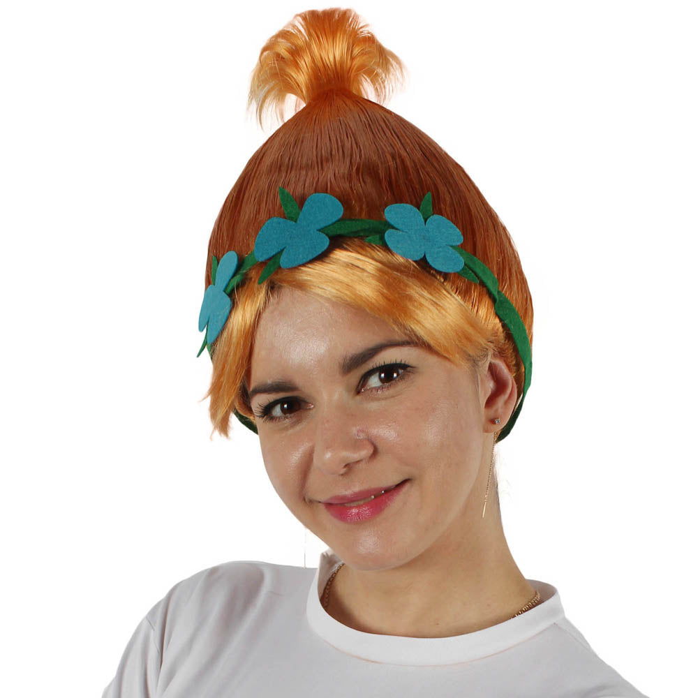 Wigs2you ハロウィン パーティー プレミアム レディース H-1448 着けやすい 快適なフィット感 コスプレウィッグ ポピートロールズ スタイル ピンクカラーウィッグ