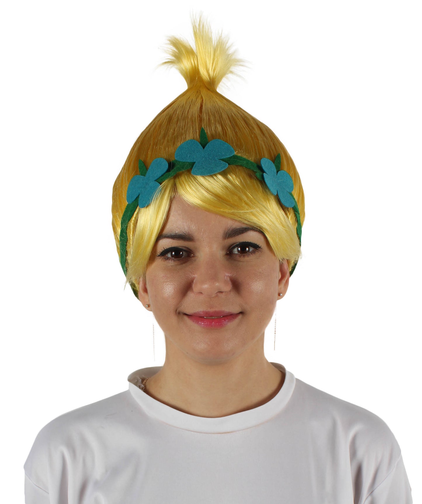 Wigs2you ハロウィン パーティー プレミアム レディース H-1448 着けやすい 快適なフィット感 コスプレウィッグ ポピートロールズ スタイル ピンクカラーウィッグ