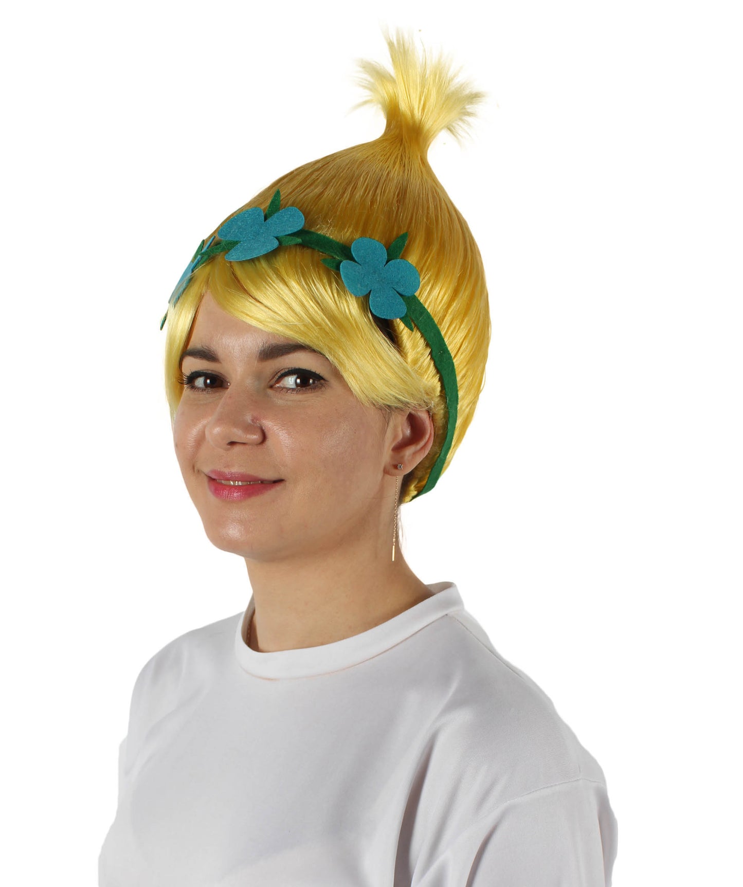 Wigs2you ハロウィン パーティー プレミアム レディース H-1448 着けやすい 快適なフィット感 コスプレウィッグ ポピートロールズ スタイル ピンクカラーウィッグ