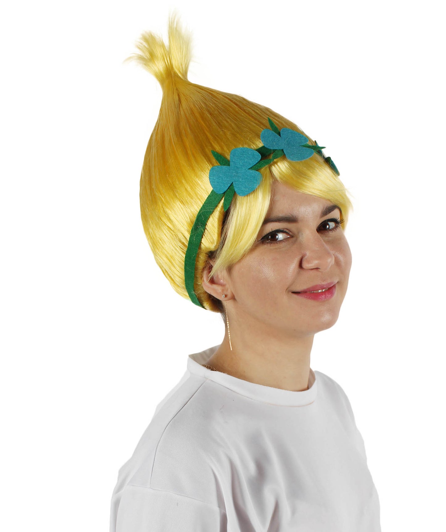 Wigs2you ハロウィン パーティー プレミアム レディース H-1448 着けやすい 快適なフィット感 コスプレウィッグ ポピートロールズ スタイル ピンクカラーウィッグ