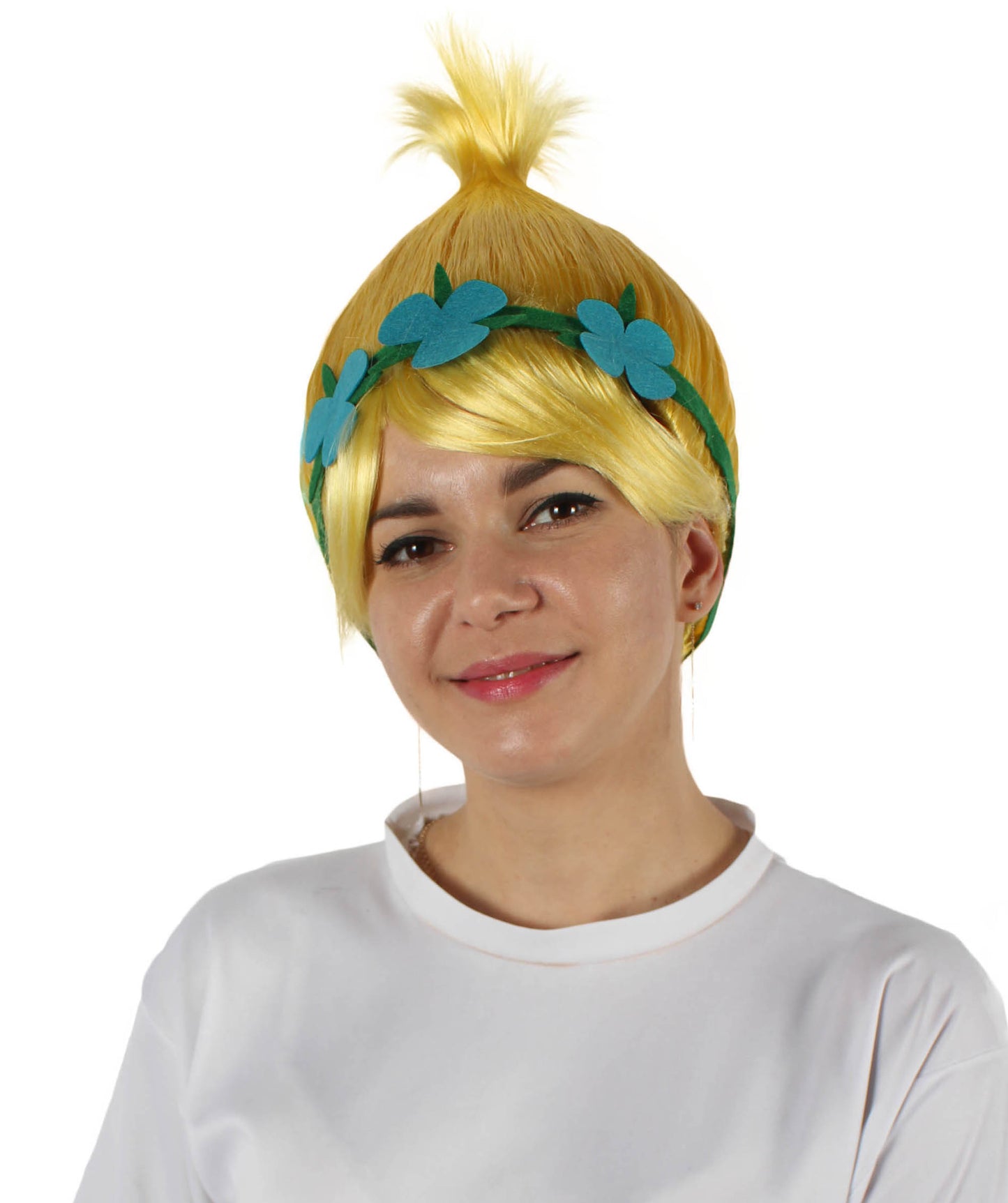 Wigs2you ハロウィン パーティー プレミアム レディース H-1448 着けやすい 快適なフィット感 コスプレウィッグ ポピートロールズ スタイル ピンクカラーウィッグ