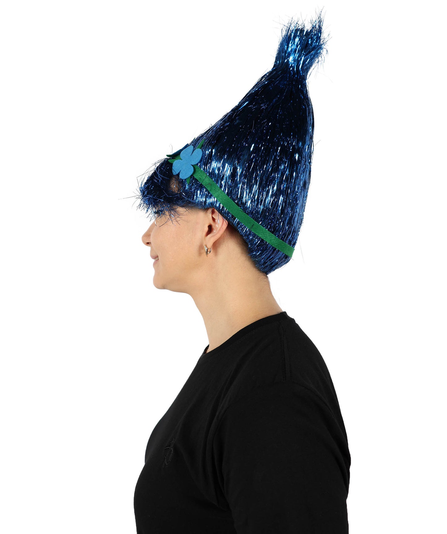 Wigs2you H-6394 大人用アニメ映画キャラクター スパイク ティンセル トロール ウィッグ 花付き I マルチカラー コスプレウィッグ I ティンセル素材