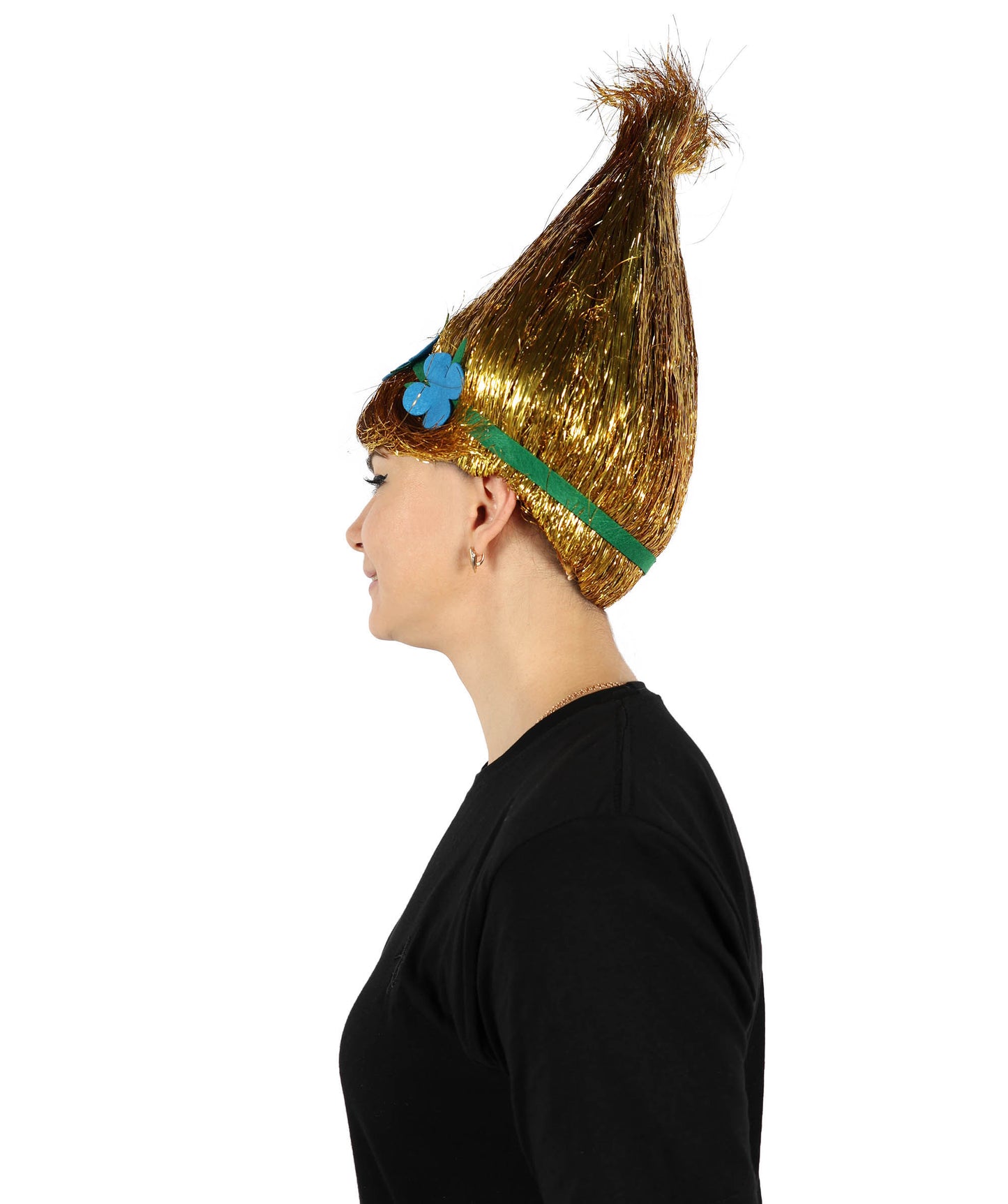 Wigs2you H-6394 大人用アニメ映画キャラクター スパイク ティンセル トロール ウィッグ 花付き I マルチカラー コスプレウィッグ I ティンセル素材