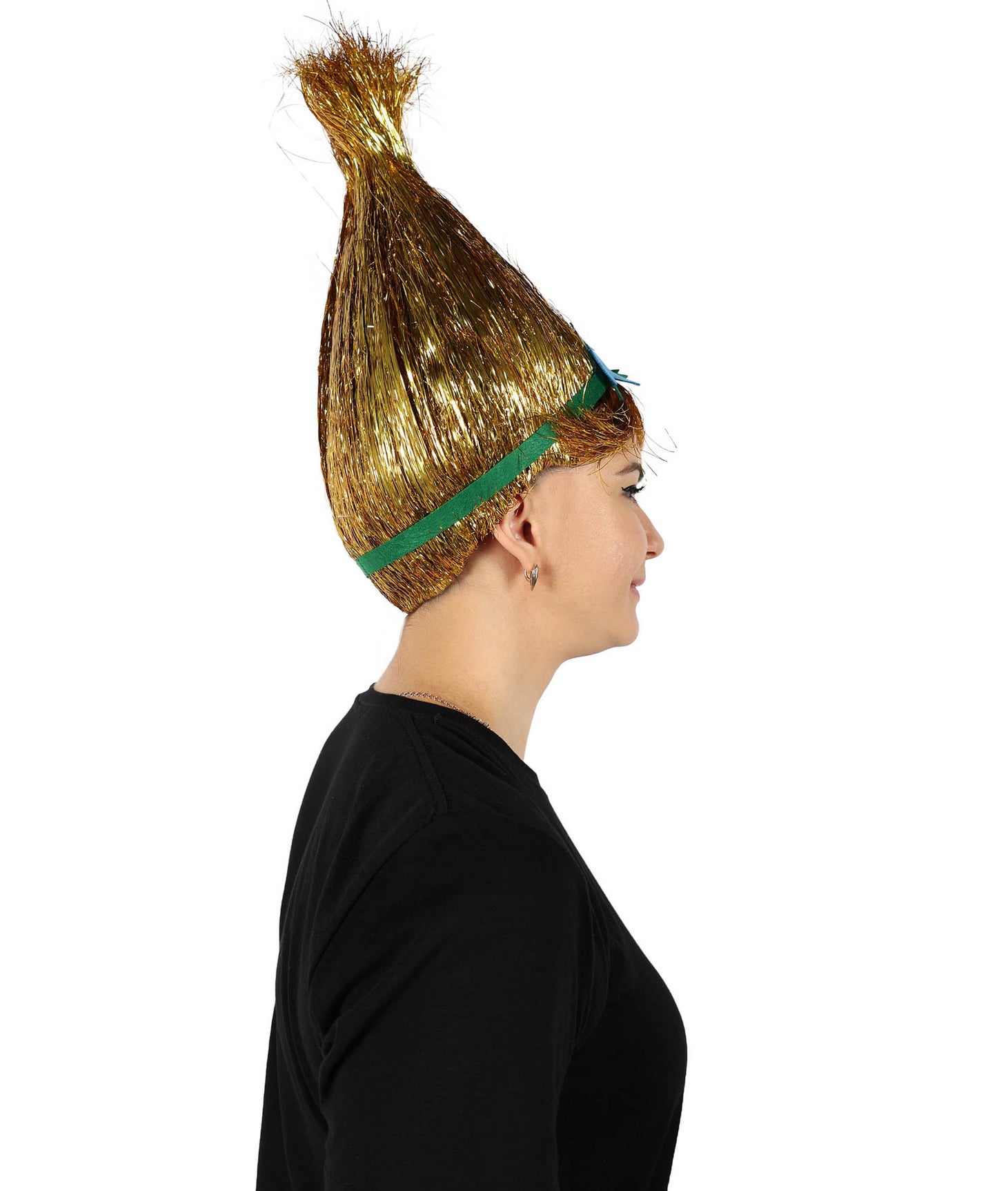 Wigs2you H-6394 大人用アニメ映画キャラクター スパイク ティンセル トロール ウィッグ 花付き I マルチカラー コスプレウィッグ I ティンセル素材