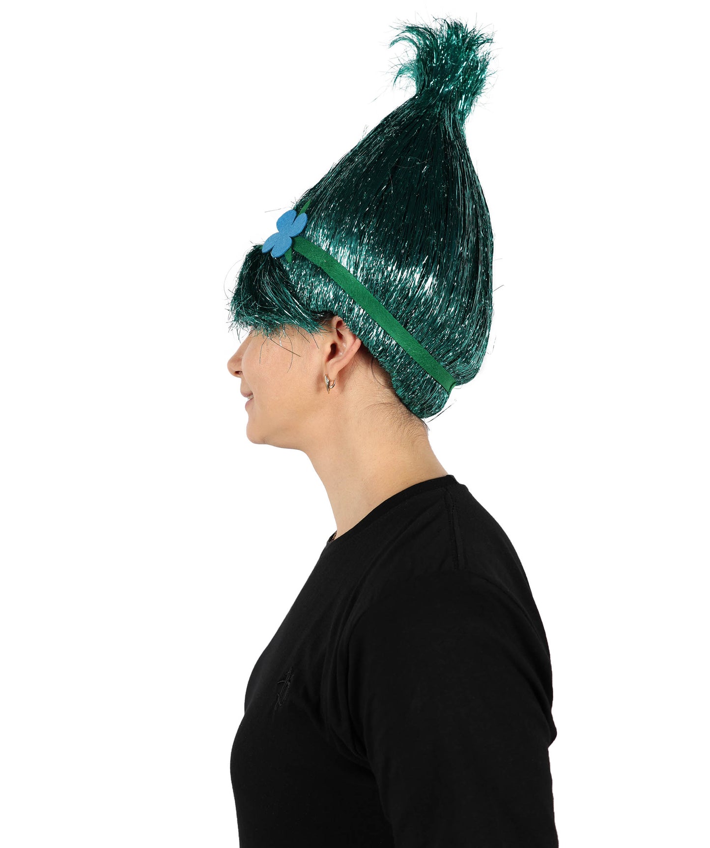 Wigs2you H-6394 大人用アニメ映画キャラクター スパイク ティンセル トロール ウィッグ 花付き I マルチカラー コスプレウィッグ I ティンセル素材