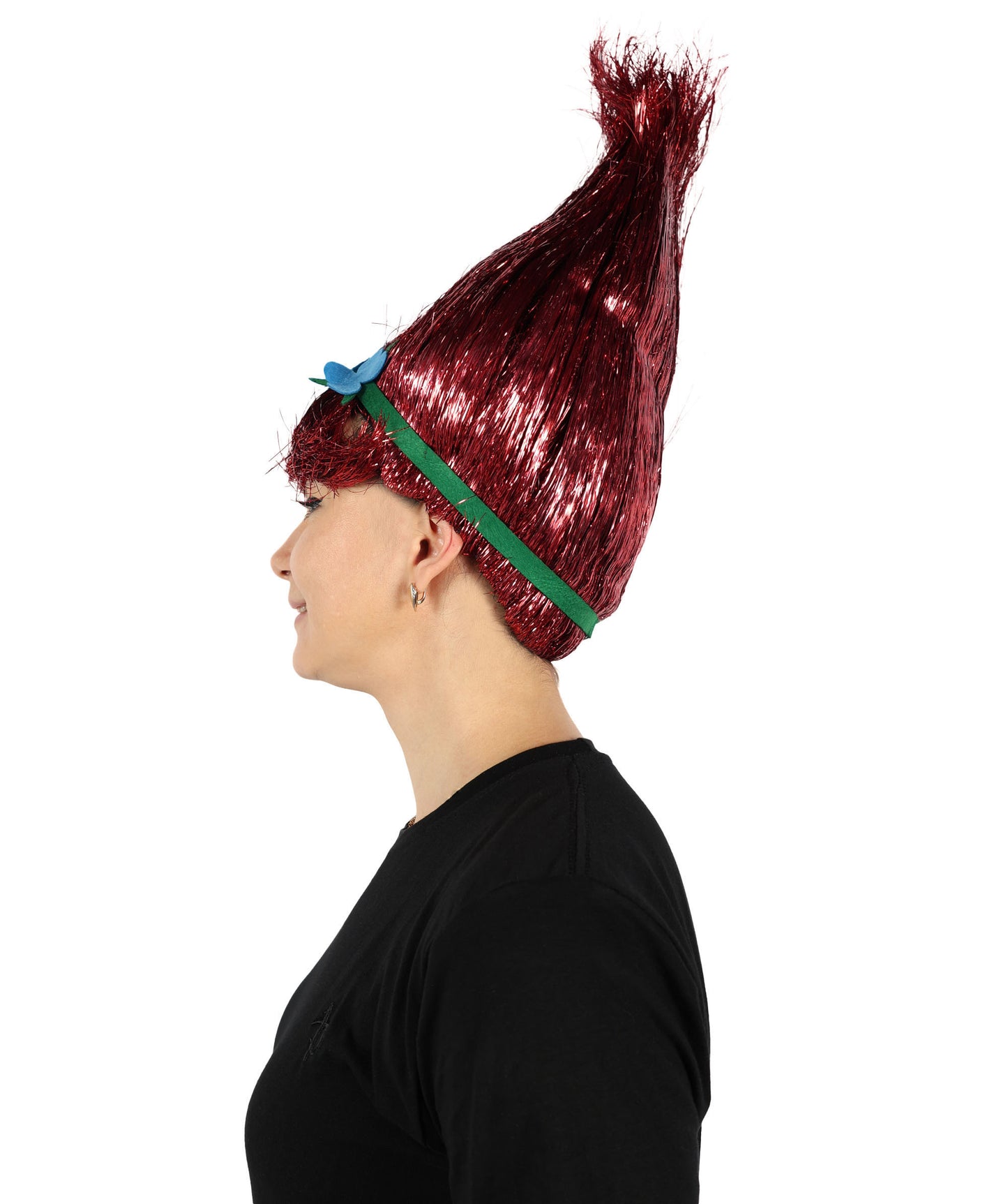 Wigs2you H-6394 大人用アニメ映画キャラクター スパイク ティンセル トロール ウィッグ 花付き I マルチカラー コスプレウィッグ I ティンセル素材