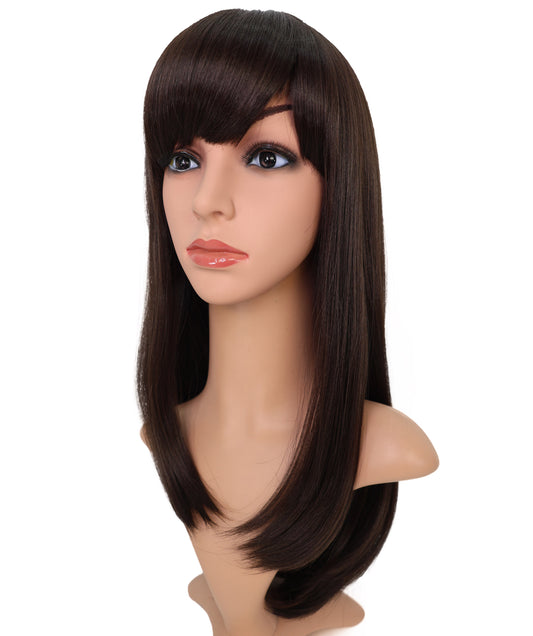 Wigs2you H-6940 ファッション ウィッグ _ 耐熱ダークブラウン 20インチ キャップレス