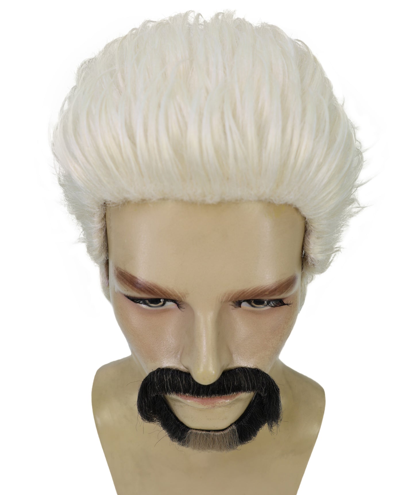 Wigs2you H-6957 大人用男性用ブロンドの尖ったヤギひげ風口ひげ | 粘着式コスチューム用ひげ | 難燃性合成繊維