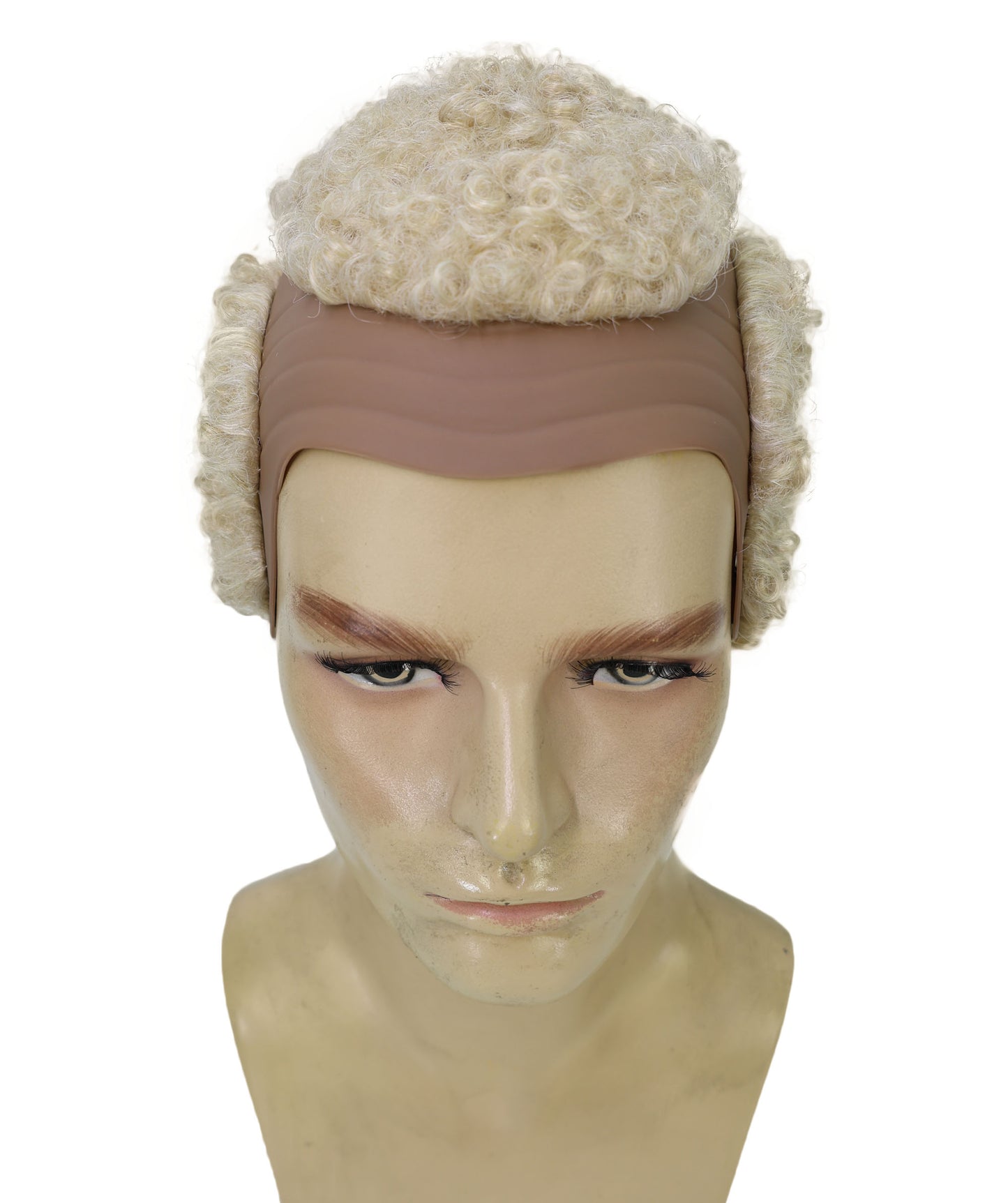 Wigs2you H-6959 大人用プラチナブロンドのバズカットウィッグ|格闘ゲーム風ヘアスタイル|難燃性合成繊維