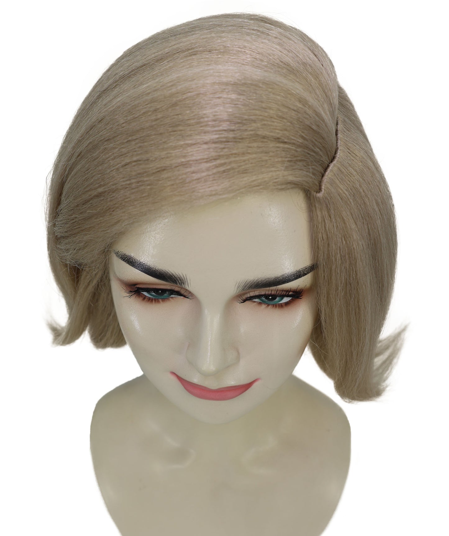 Wigs2you H-6968 大人女性用ブロンドウェーブボブウィッグ|サイドパートのソフトレイヤーカットでファッショナブルなスタイリング|キャップレスキャップデザイン|ハロウィンに最適