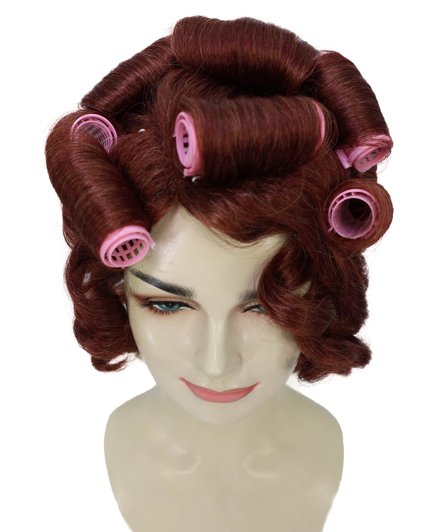 Wigs2you H-6971 大人女性用ヴィンテージグラマーウェーブウィッグ(ボリュームたっぷりのカール&ローラー付き)|レトロスタイル|ハロウィンに最適|通気性キャップ
