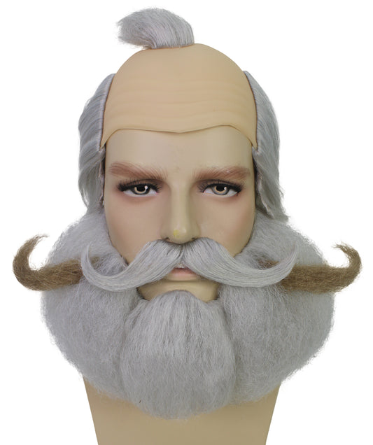 Wigs2you H-6994 口ひげとあごひげ付き大人用漫画キャラクターウィッグ、コメディ風ヘアピースセット