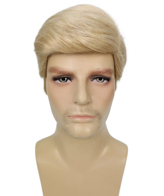Wigs2you H-7008 大人用メンズ プレジデント フルウィッグ ブロンド 9インチ 合成繊維 ハロウィン、パーティー、舞台、テーマイベントに最適